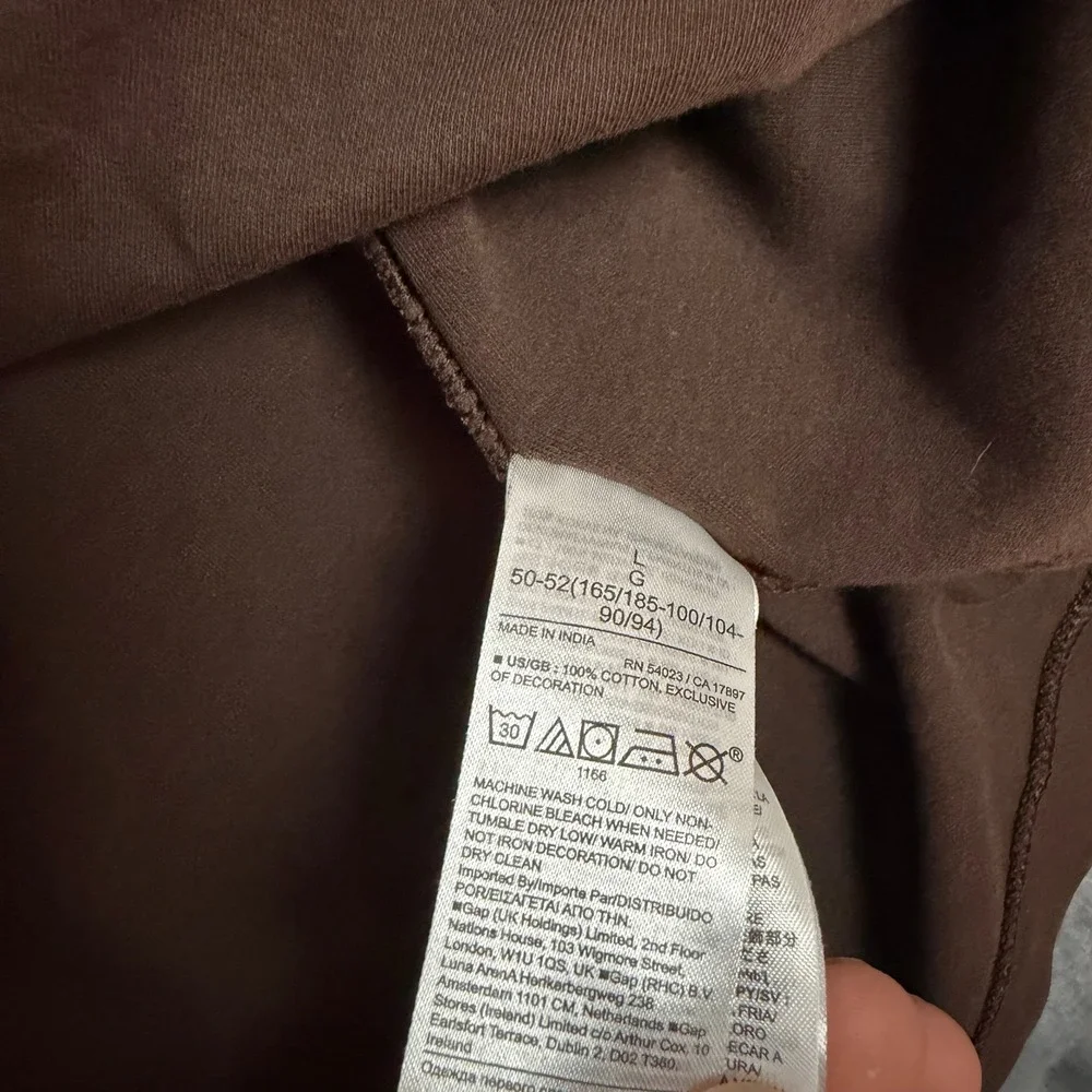 Banana Republic Luxury Touch Performance Polo Shirt Mens Large Brown Cotton